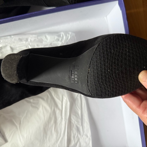 Stuart Weitzman Highland Over-the-Knee Boot With Box 7 Women’s Suede Black - Picture 5 of 8